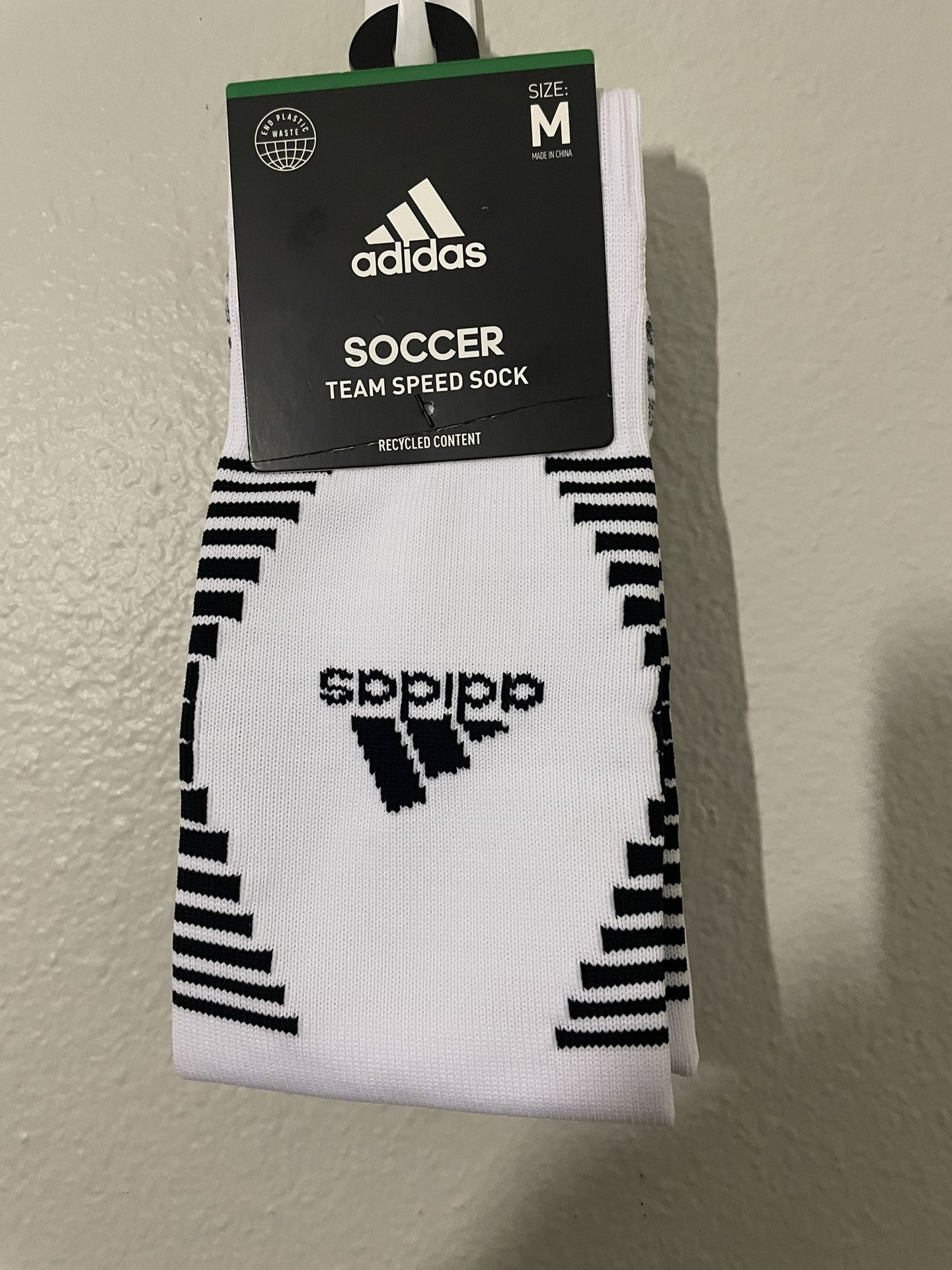Adidas Team Speed Soccer Socks White