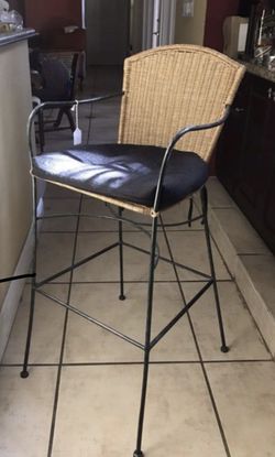 4 Bar Chairs w/ Cushion height 42” & Seat 29 height ( Each)