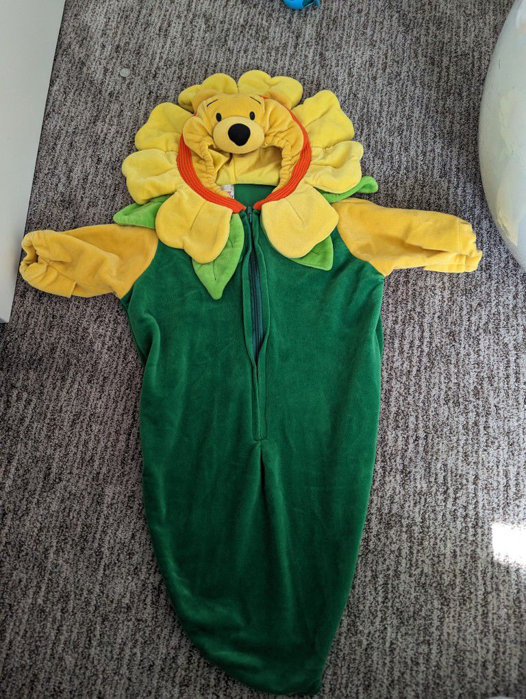 Whinnie The Pooh Flower Costume 0-3 Months 