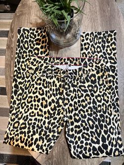 Kate Spade New York Perry Street Play Hooky Leopard Print Skinnies Size 26 New without tags
