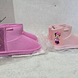 Toddler Girls PAW PATROL & MINNIE Faux Shearling Boots $6 Ea. Brand New (Price Is Firm)