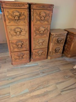 File cabinets vintage antique handmade