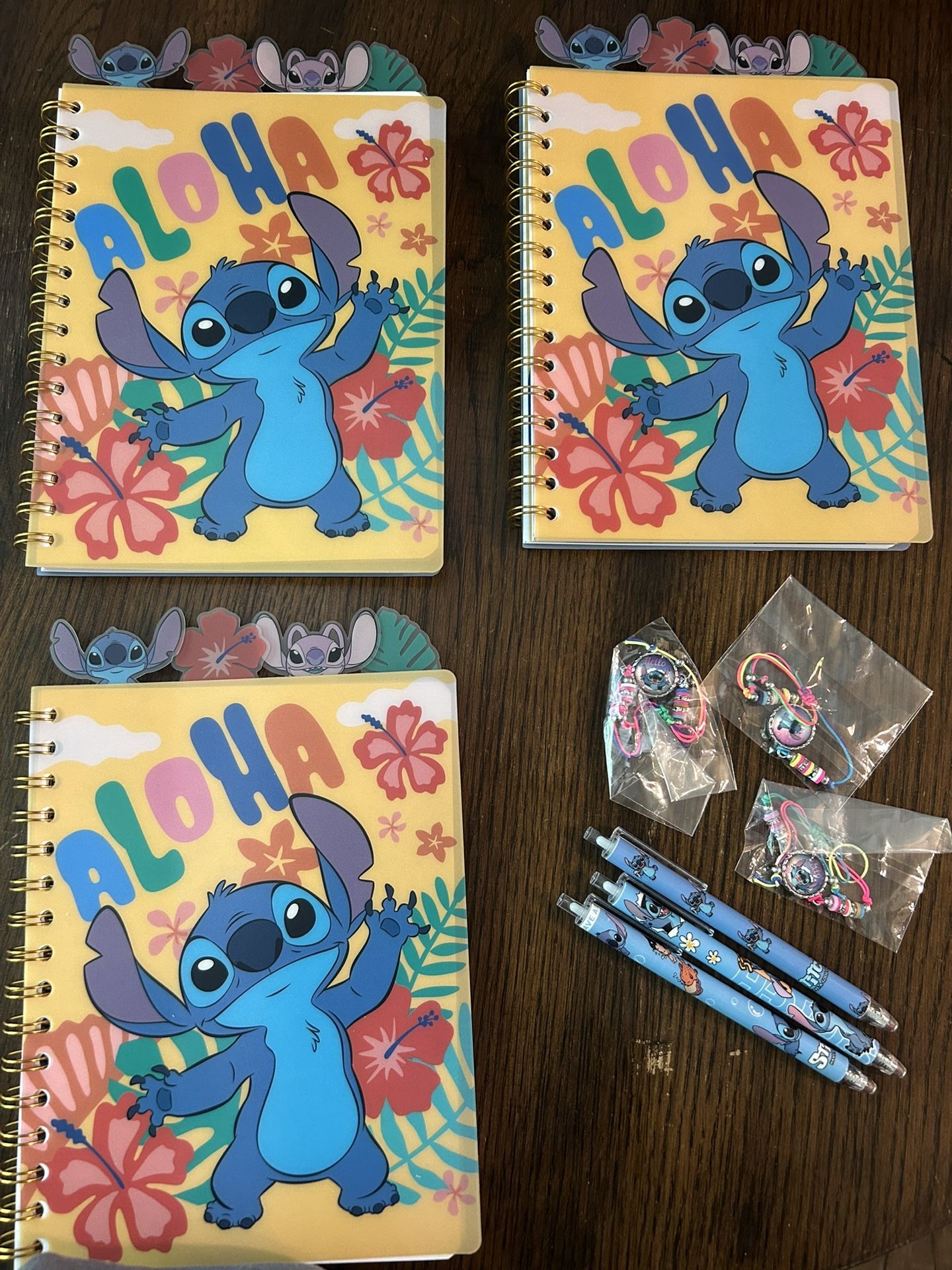 Stitch Notebook Pen Bracelet Birthday Giftbag