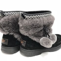 Uggs Brie Sheepskin Suede Boots