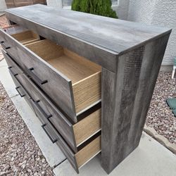 Grey 6 Drawer Dresser Free Delivery Included 