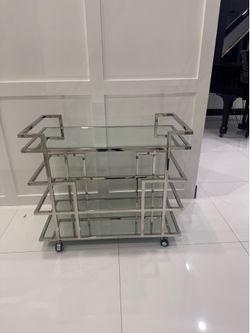 Modrest Caleb - Stainless Steel Wine Rack - Excellent Condition- Retail: $1299.