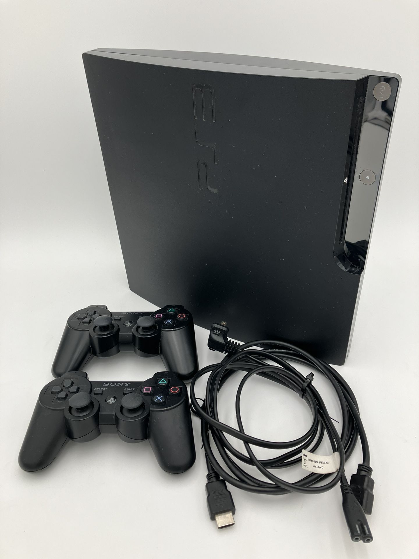 Sony Playstation 3 Slim 250GB CECH-2101B with two Controllers And Cables
