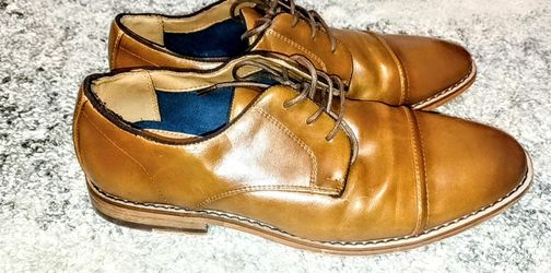 Call It Spring Men's Vegan Brown Dress Shoes Size 7 Oxfords
