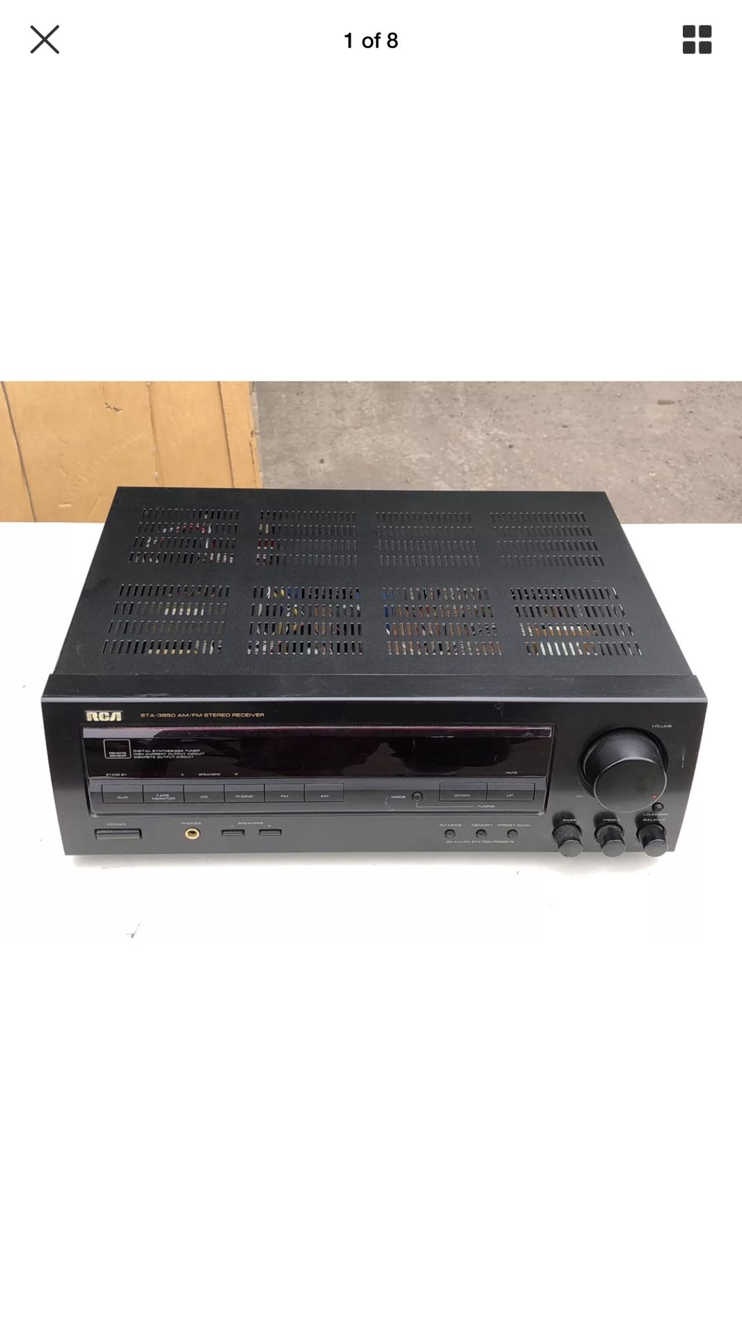 RCA 50 watt am/fm stereo receiver sta-3850