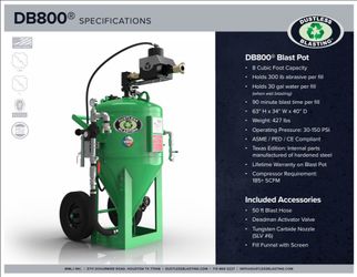 Dustless blaster DB800