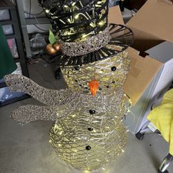 Christmas Decor Lighted Snowman - 42 Inches