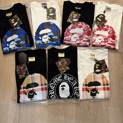 🚨WHOLESALE/SINGLE BAPE TEES🚨