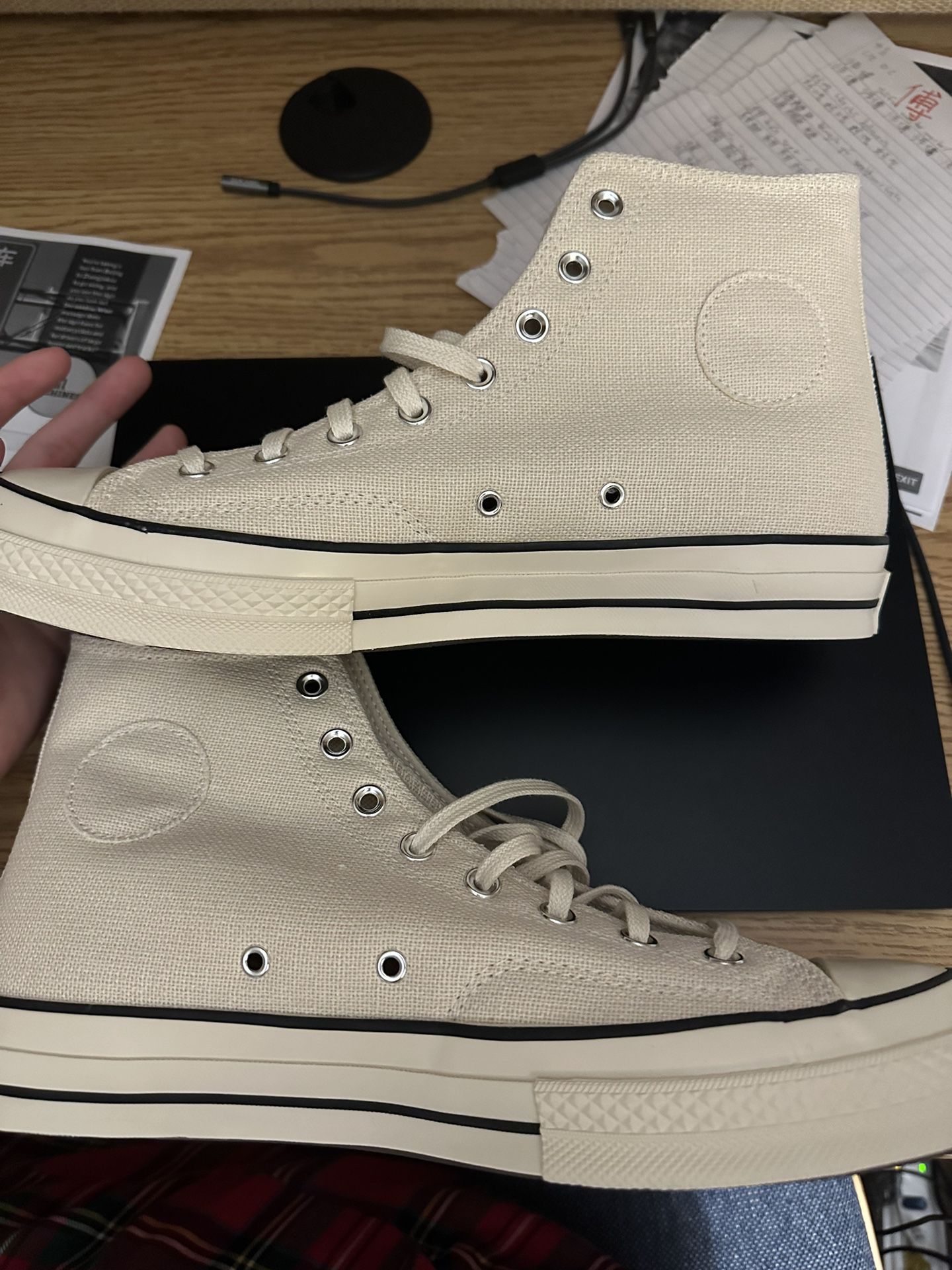 Stussy Converse Fossil pearl