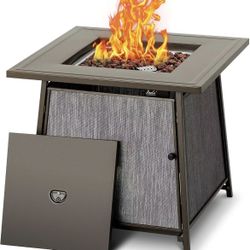 Fire Pit Outdoor, 28 inch Propane Fire Pit Table Square, Gas Firepits for Outside Patio, Garden, Backyard$100