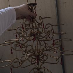 Super vintage Christmas tree candle holder 