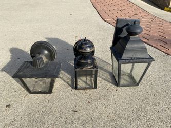 Qty 3 Outdoor Carriage Lights