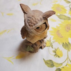 Porcelain Owl Night Light Statue