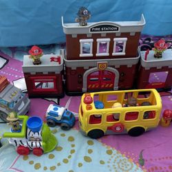 Little People Fire Station 🚒 And Bundle Of Cars 🚙🚗🛻