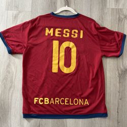 Lionel Messi FCBARCELONA Jersey; Men Size Small - measurements indicated in photos above. Pre-owned; No Tags or label