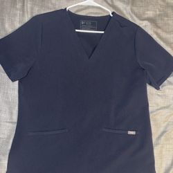 Women's Navy blue Fig scrub top