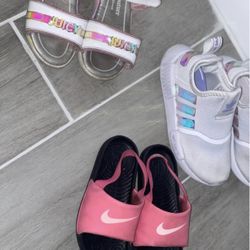 Girls Sandals Sneakers Size 10c Adidas Nike Juicy