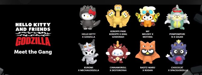 2026 McDONALD'S Hello Kitty X Godzilla HAPPY MEAL TOYS Or Set