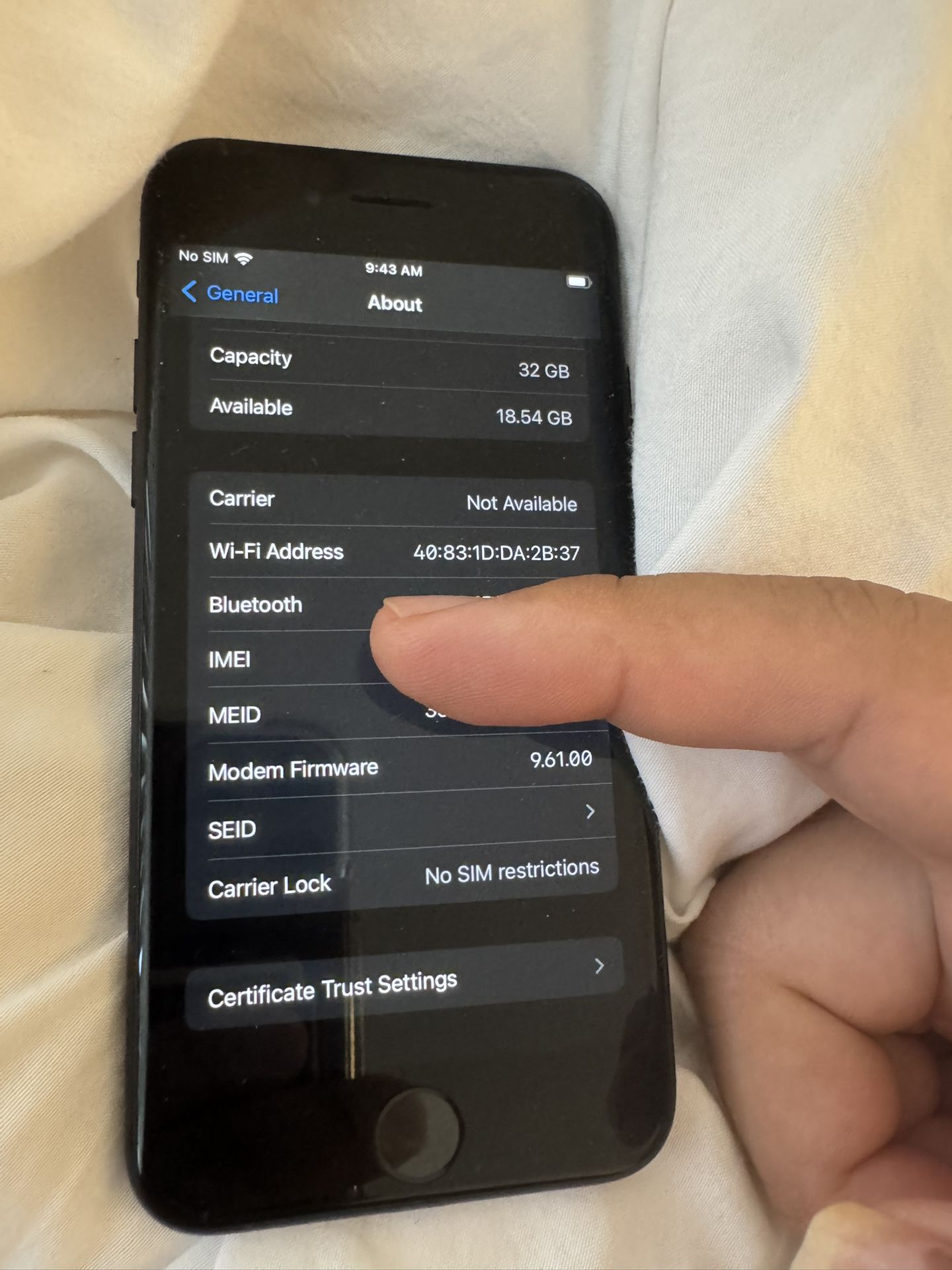 iPhone 7 Matte Black 32GB