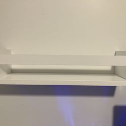 White Floating Shelves