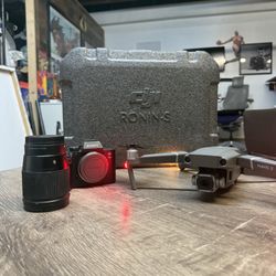 SonyA73, 16mm Prime Lens, Dji Mavic 2+ Ronin s.
