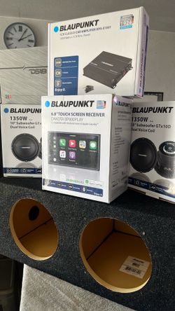 Blaupunkt car audio complete 10” Dual Subwoofers system