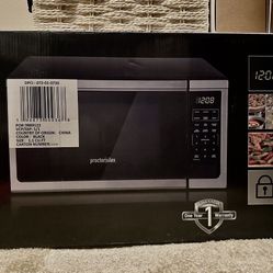 Proctor Silex Microwave Oven - 1.1 cu ft - Stainless Steel 