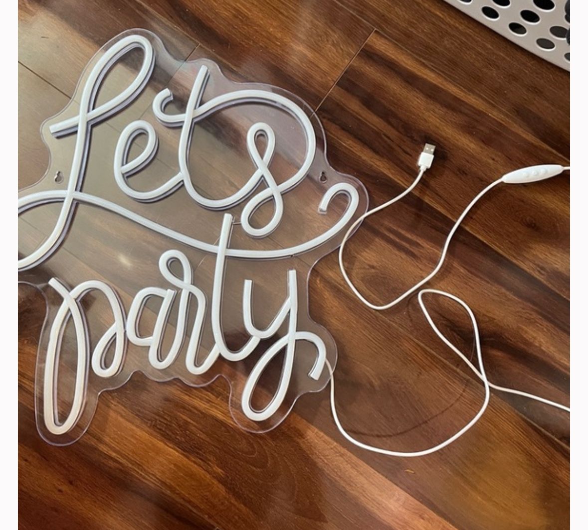 Let’s party LED Sign