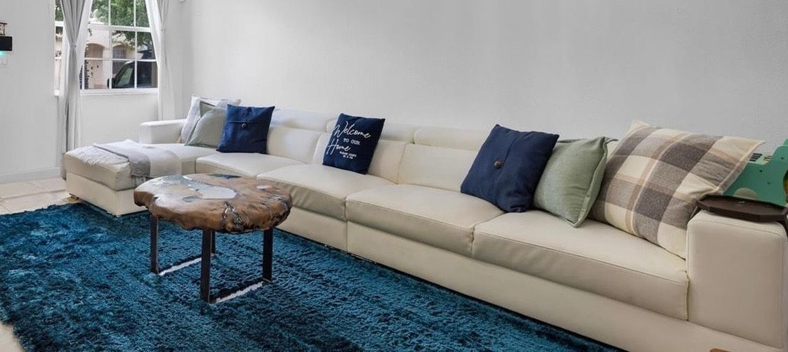 3 Piece White Sectional From City Furniture