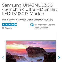 43 Inch led 4k Smart Tv