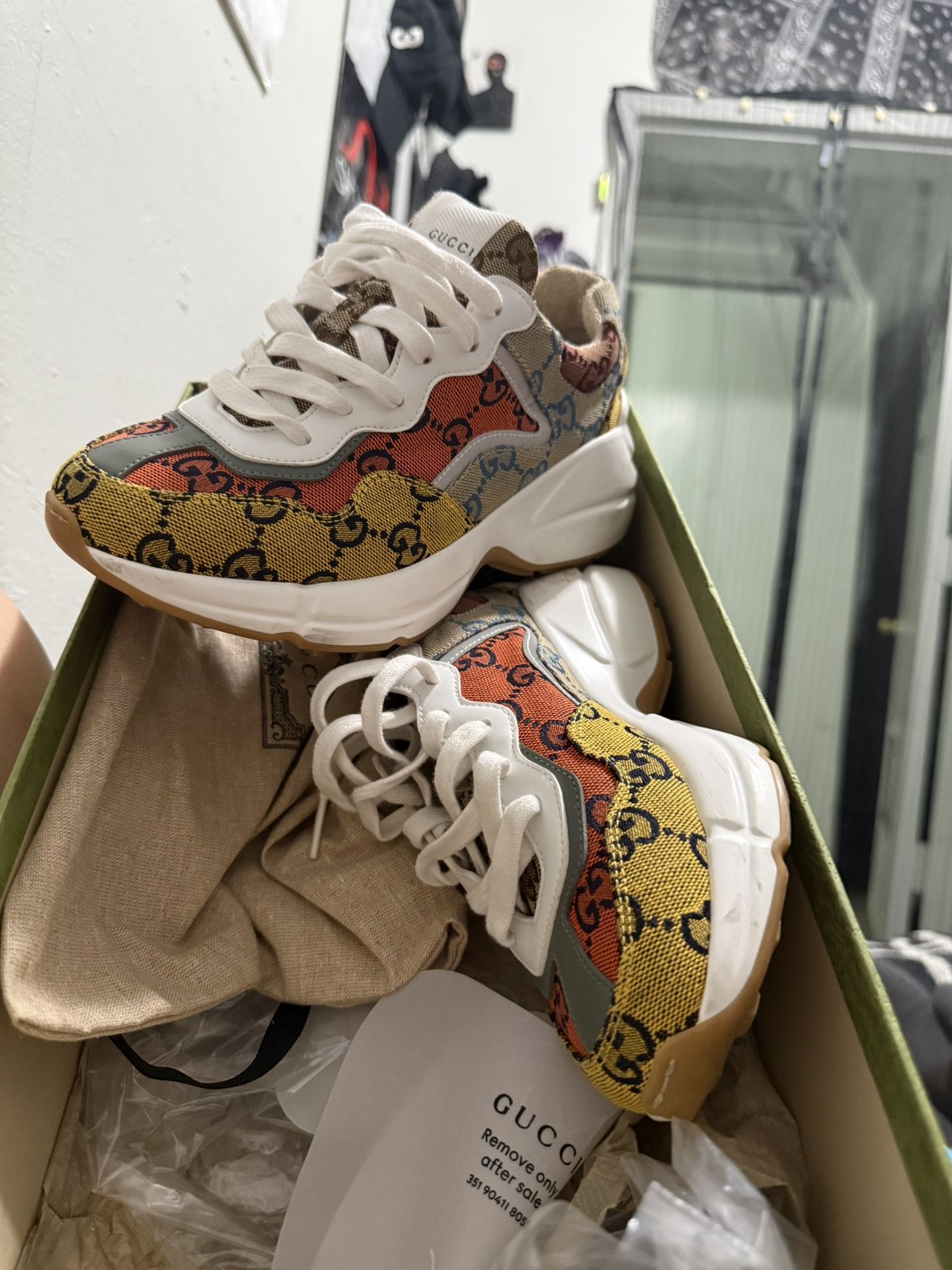 Gucci Ryhton Yellow Multicolor