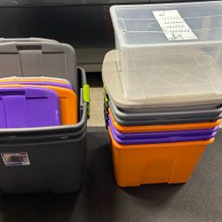 11 Storage Bins Small And Large $40