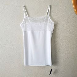 CoverGirl Shapewear Belle Slimming Cami Tank Top with Lace Seamless Tummy Small  