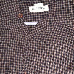 Travis Scott Coded Y2K Black And Brown Vintage Button Up Flannel