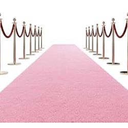 Extra Thick Carpet Runner - 3’x15’ Pink