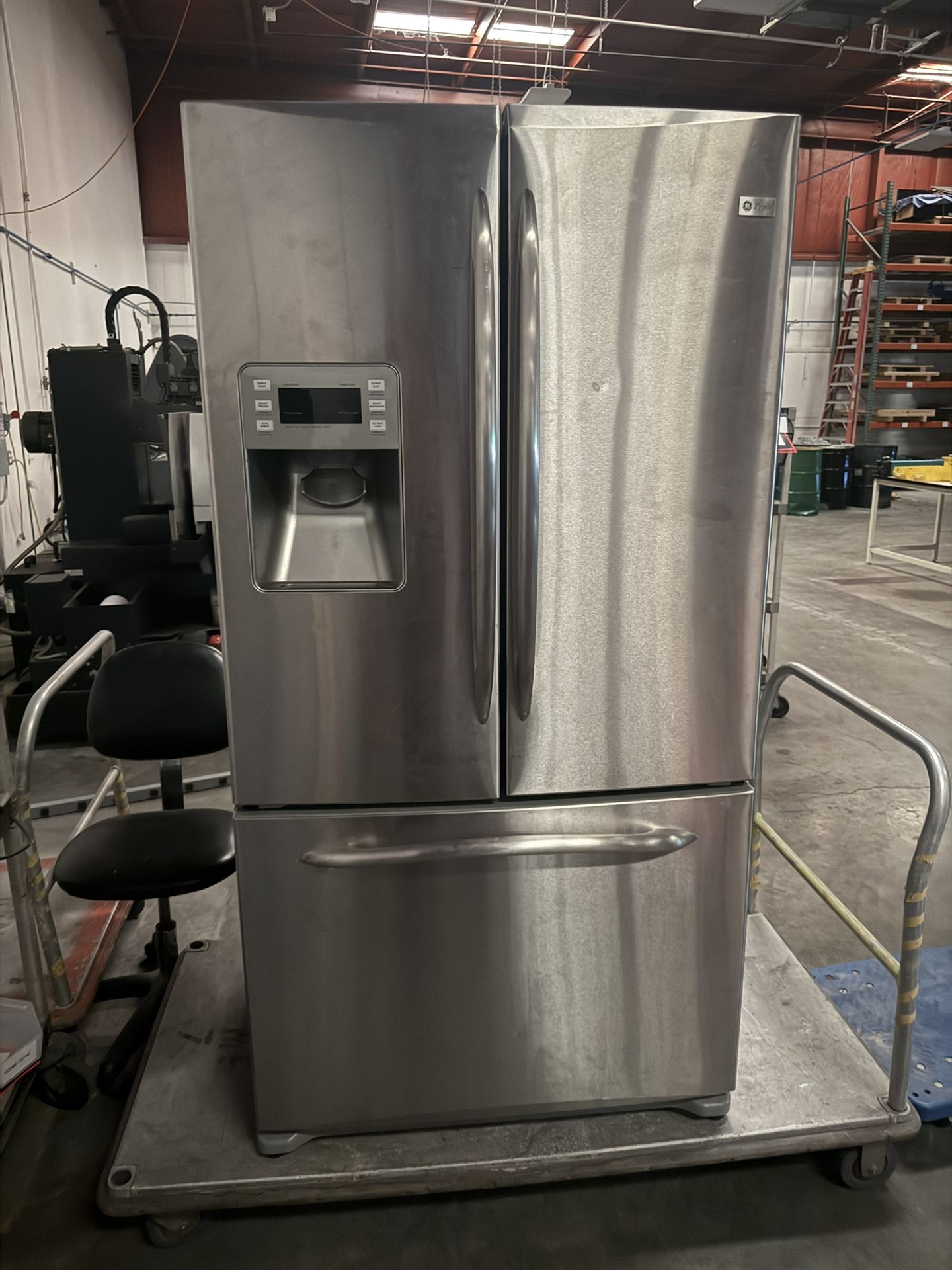 GE French Door Fridge 36” Wide, Semi-Working