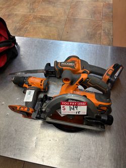 Ridgid tool set