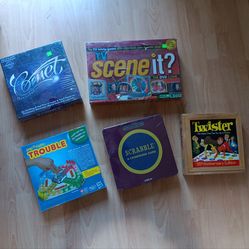 20 New and used Board Games with all pieces and in excellent condition!
