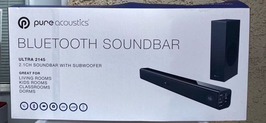 Pure Acoustics Ultra 2145 Bluetooth Soundbar 2.1 Channel with Subwoofer Black