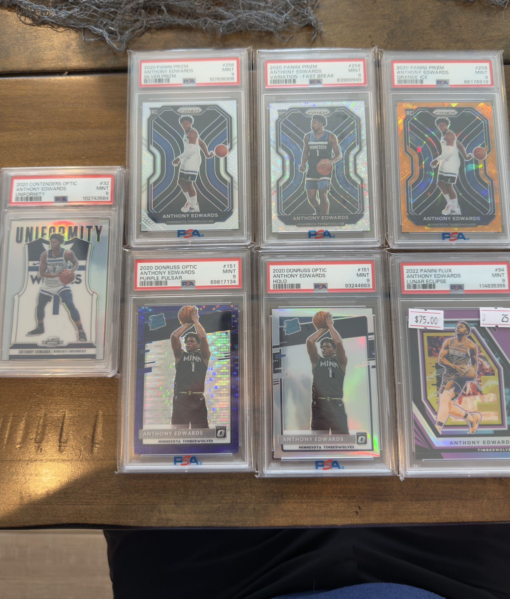 Anthony Edwards Rookie cards