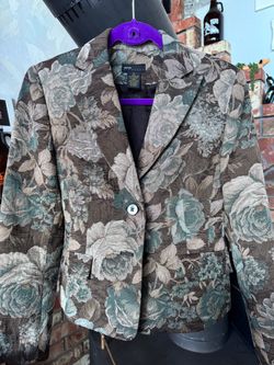Grace Elements floral tapestry blazer