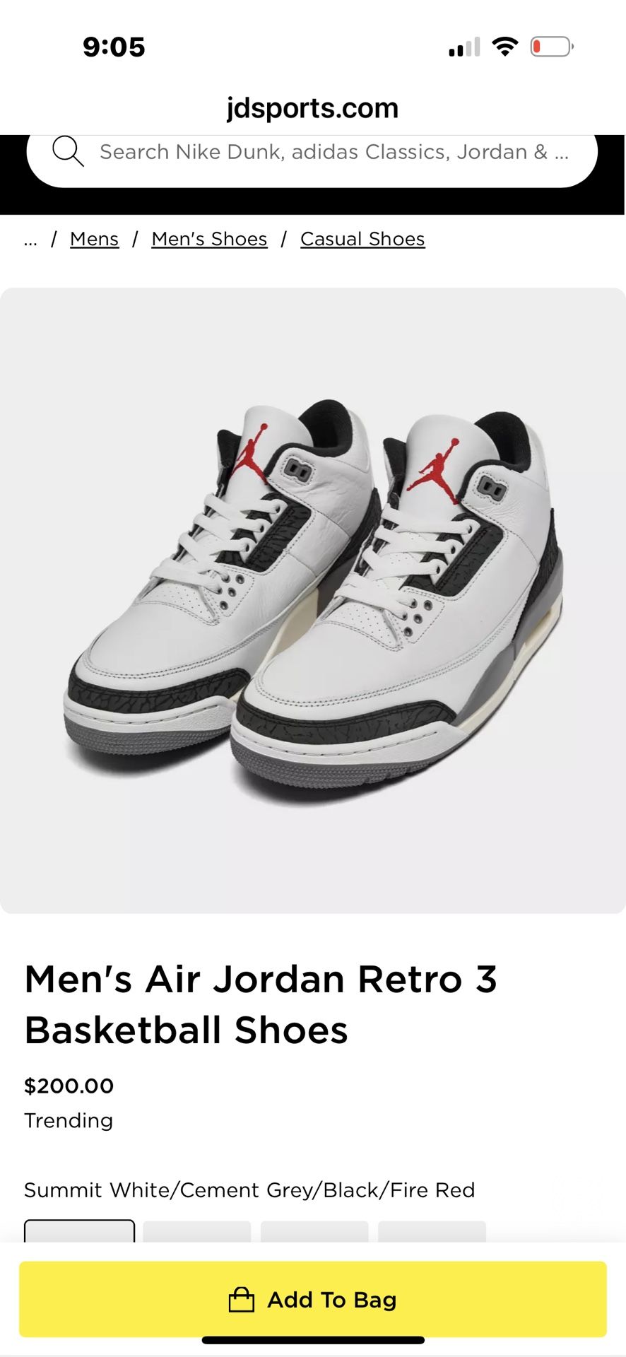 Retro 3 Jordan