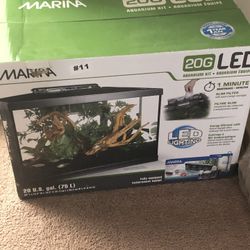 New Aquarium Kit 20 Gallon, LED Lighting