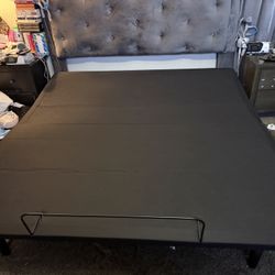 For sale a King size adjustable bed frame with remote. 
