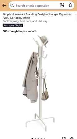 White Standing Hanger