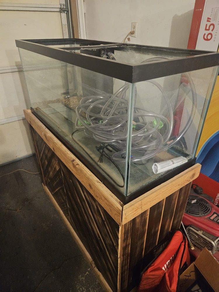 Aquarium And Custom Built Stand